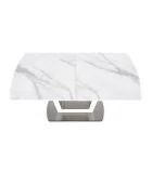 BLANCO FOLDING TABLE, TABLE TOP - WHITE MARMUR, LEGS - WHITE order